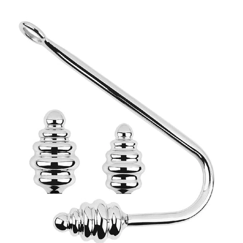 Anal Ribbed Hook 8826 Screw-in GreatBenefit Set 1202